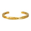 Modern Vintage Titanium Steel Bracelet For Women With Green Zircon For Casual Wear