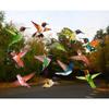 Anti-Collision Window Clings Bird Alert Collision Decals To Prevent Bird Strikes On Window Glass - Set of 12 Hummingbirds