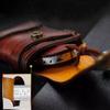 Exquisite Retro Carved Handmade Cowhide Cover For Outdoor Folding Small Knives, Portable Knife Cover And Sheath
