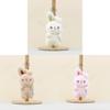 Pendant Rabbit Plush Cartoon Flower Rabbit Bag Hanging Decoration Keychain