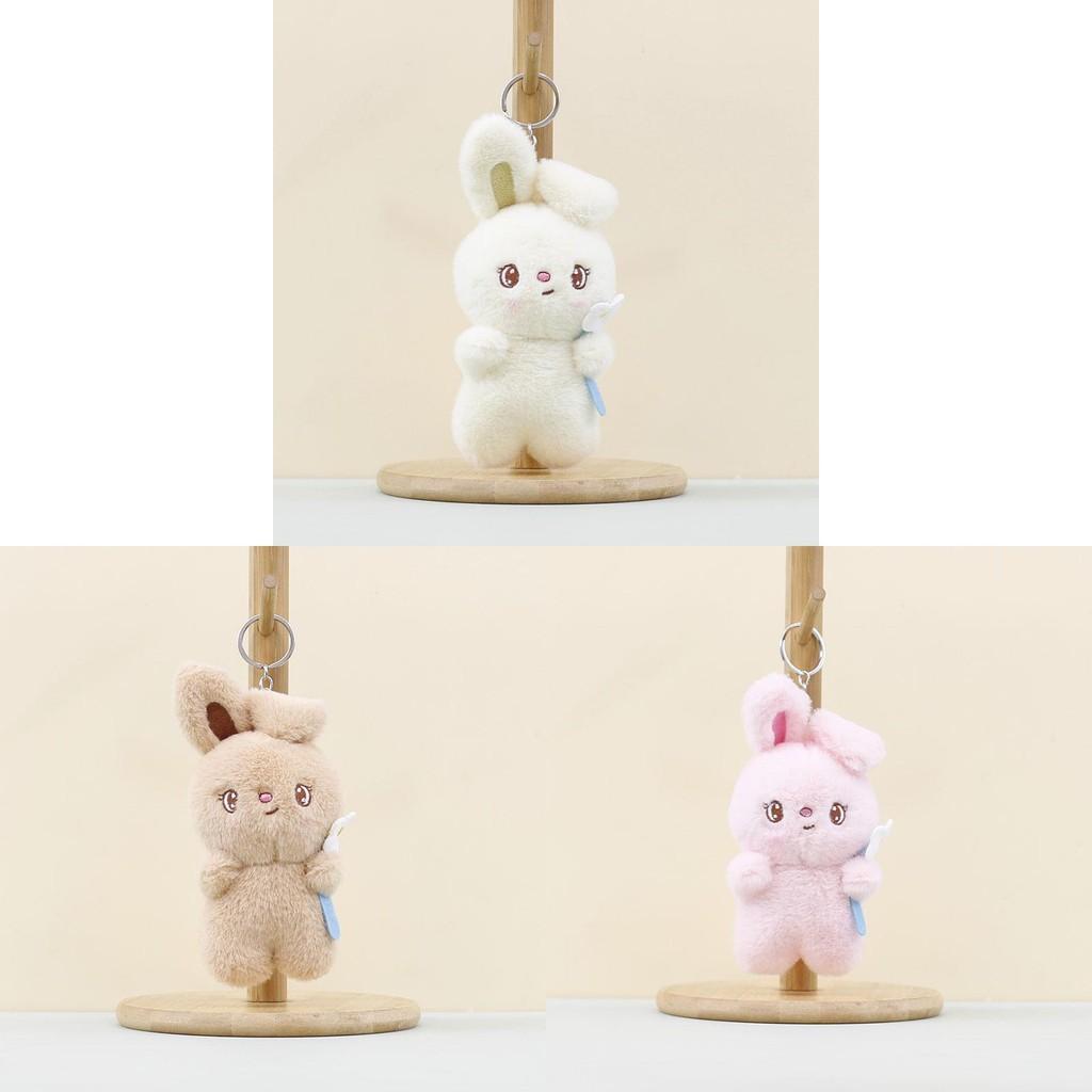 Pendant Rabbit Plush Cartoon Flower Rabbit Bag Hanging Decoration Keychain