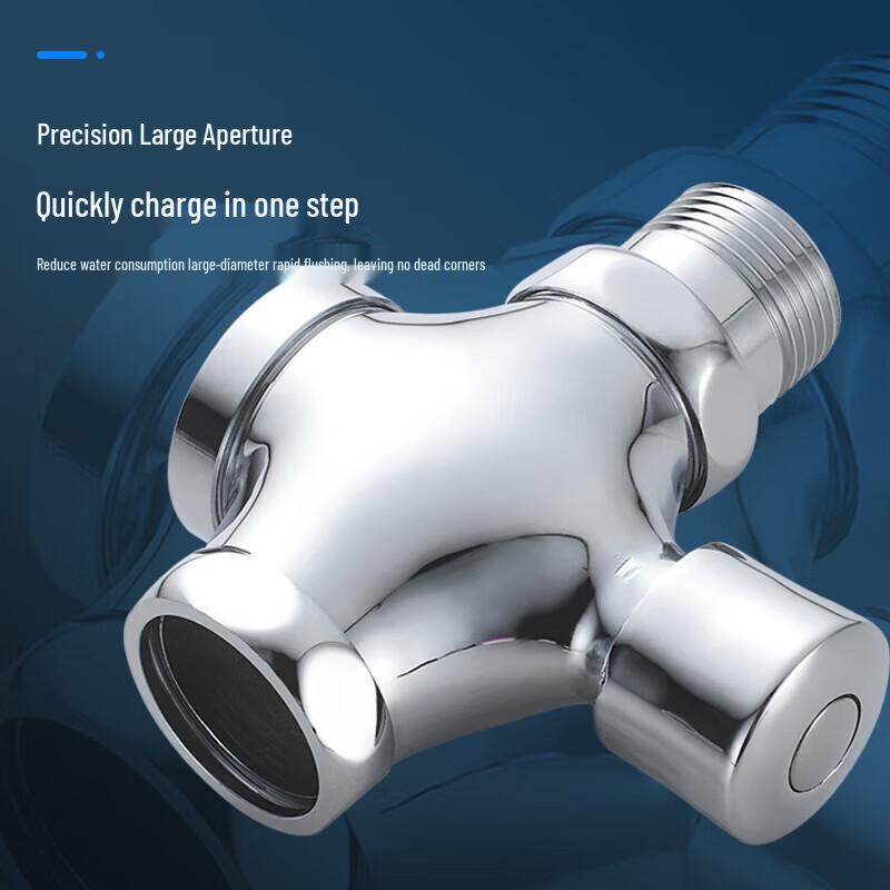 Push-Button Toilet Flush Valve
