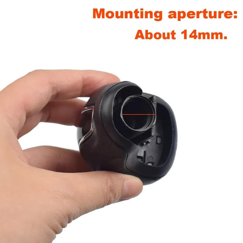 6 Speed Black Leather Car MT Gear Shift Knob Lever Stick Shifter Knob For Kia Forte Cerato K3 for Hyundai IX25 Creta 2012-2016