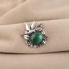 Natural Malachite Gemstone 925 Sterling Silver Partywear Pendant 0.5" Women Jewelry For Birthday Gift CP-43-25