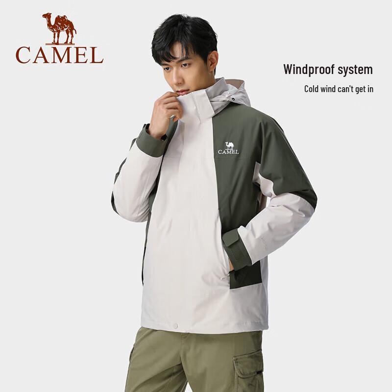 CAMEL Men's Women's 3-in-1 Down Outdoor Jacket