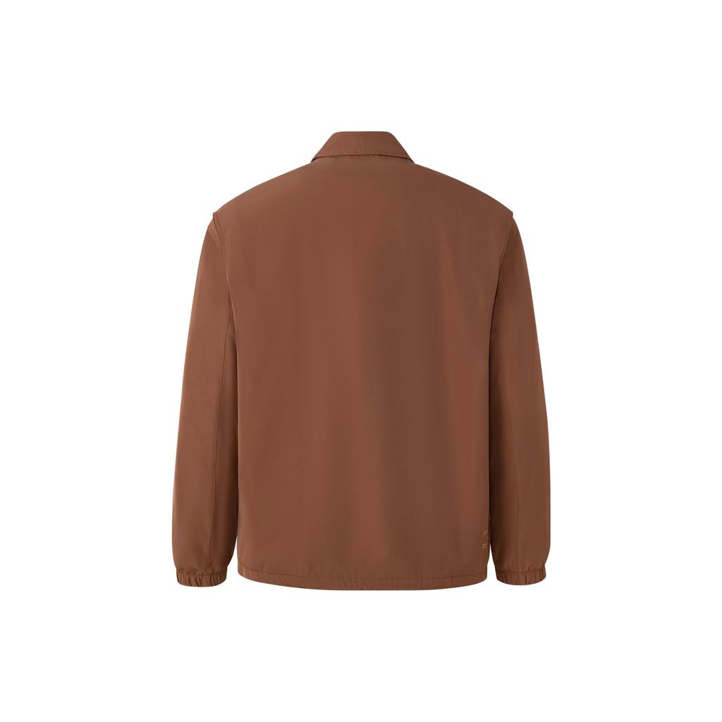 Adidas Originals City Skate Coach Jacket Solid Logo Sports Jacket Men Jacket Brown IY5385