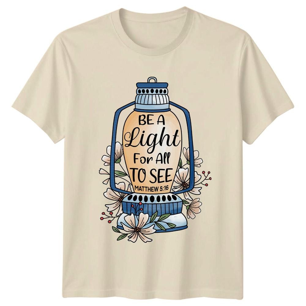 Be A Light Matthew 5:16 Christian Lantern T-Shirt