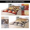 IKEHIKO Kotatsu Comforter, Large Rectangular, Cynthia, Approx. 210 X 290cm, Red, Washable #5189289