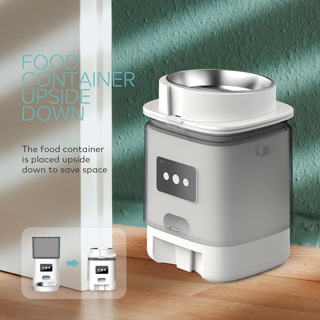6L Automatic Pet Feeder Smart Food Dispenser For Dogs Cats Timer WIFI APP Control Stainless Steel Bowl Auto Cat Dog Pet Feeding Pet Supplies