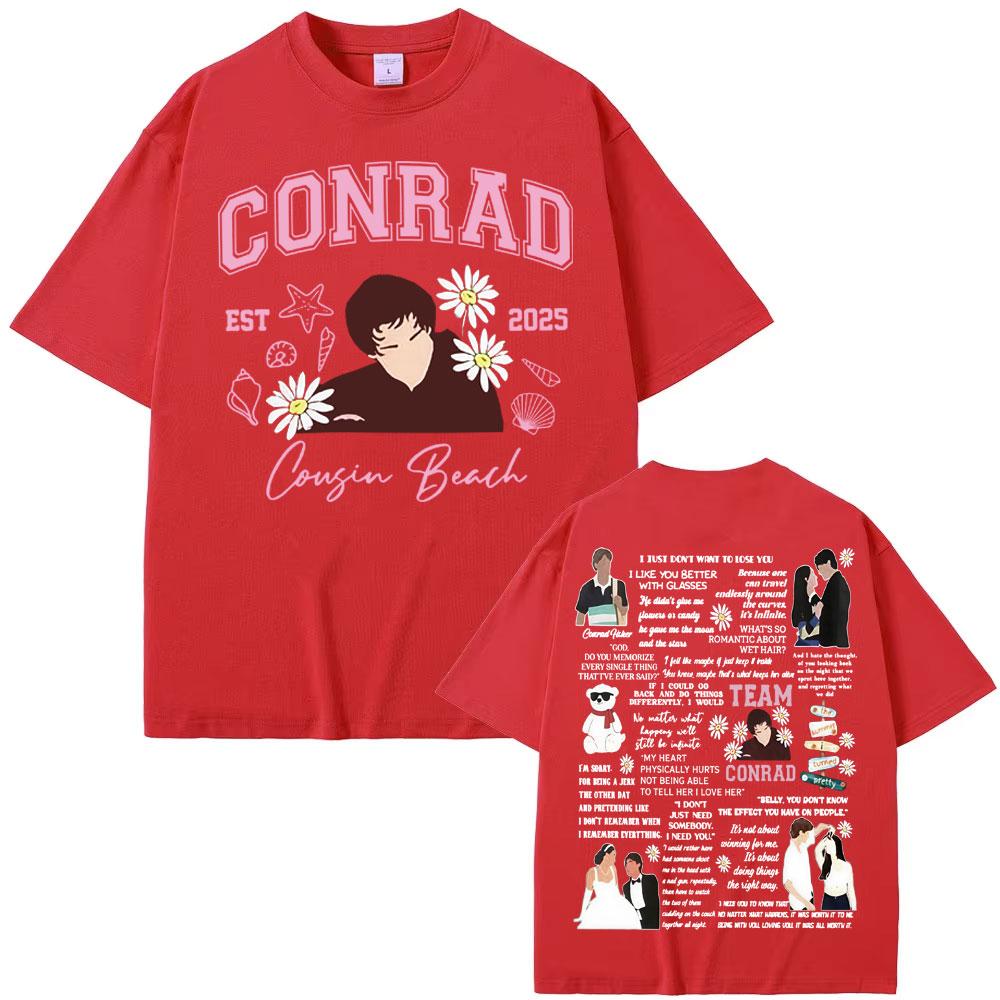 Team Conrad Cousins Beach Movie Y2k T Shirt The Summer I Turned Pretty Conrad Fisher T-shirts Men Women Fashion Vintage T-shirt S