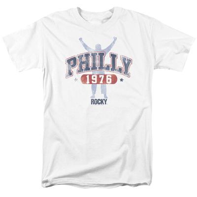 Rocky Philly 1976 Boxing Movie Tee Rocky Balboa White Unisex T-shirt