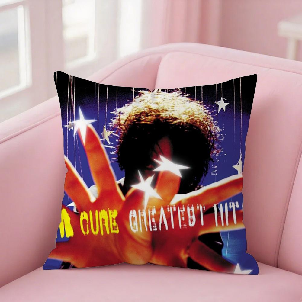 Band Singer The C-Cure Greatest Hits Pillow Case PillowCover Square PillowCase Sofa with for pattern comfortable cushionsuitable