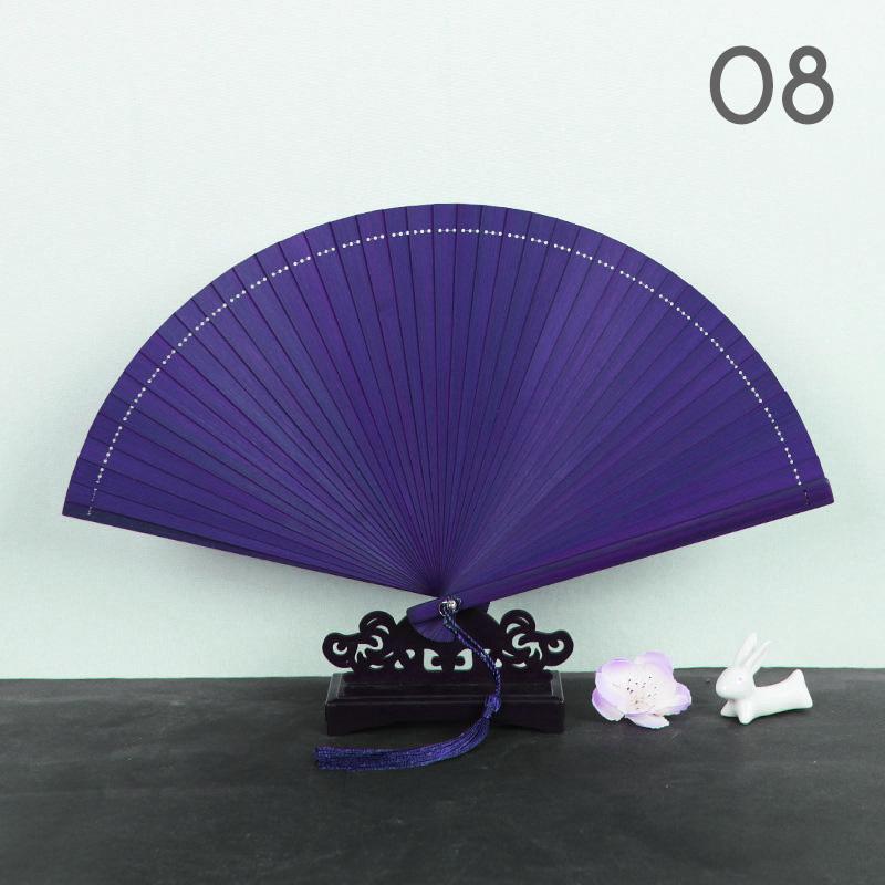 Classical Chinese Style Bamboo Fan Portable Folding Hand Fan Dancing Performance Decor Tassel Vintage Fan Art Craft