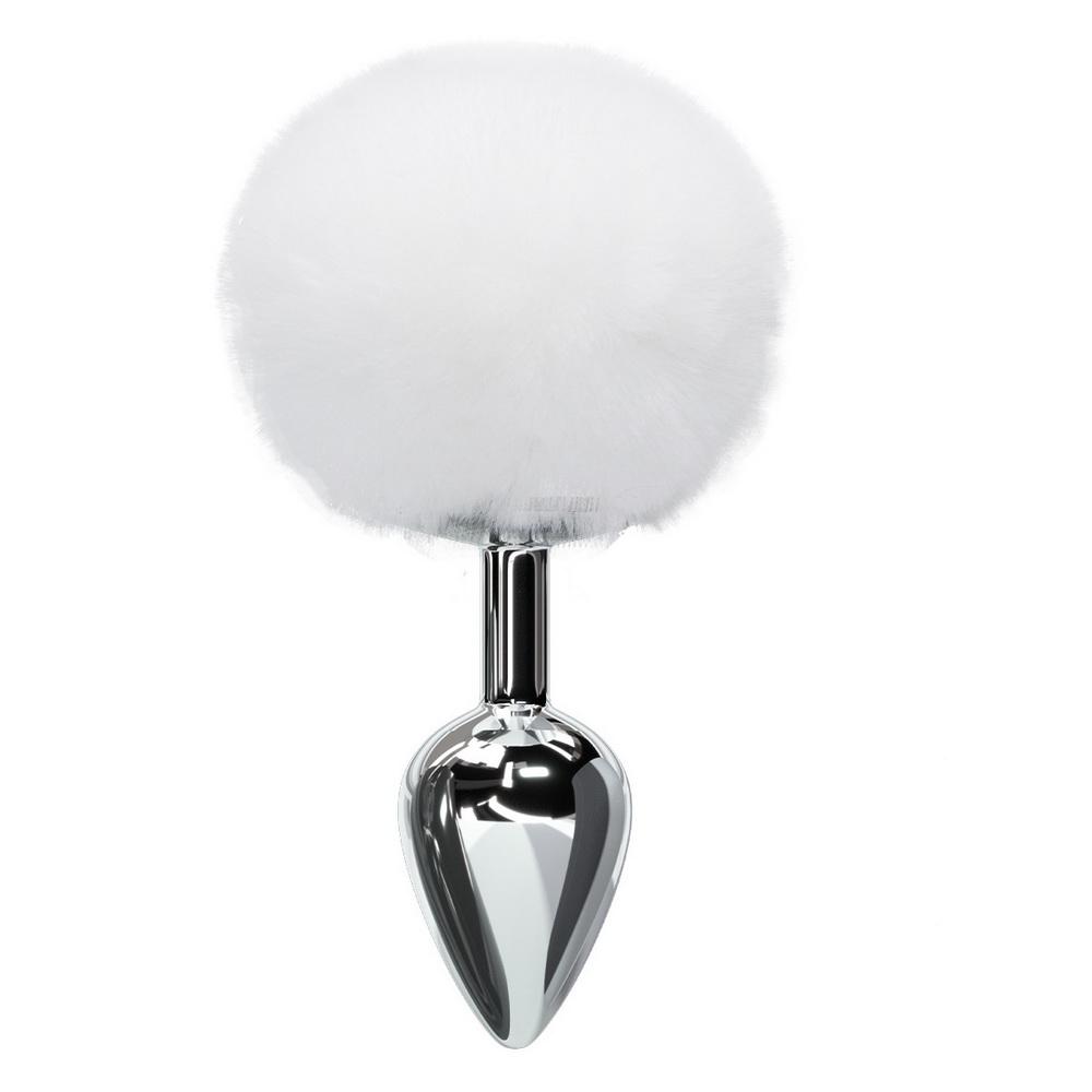 Anal Toy Butt Plug Smooth Touch από ανοξείδωτο ατσάλι Bunny Tail Πρωκτικό βύσμα Πρωκτικό σεξ Παιχνίδια για ενήλικες