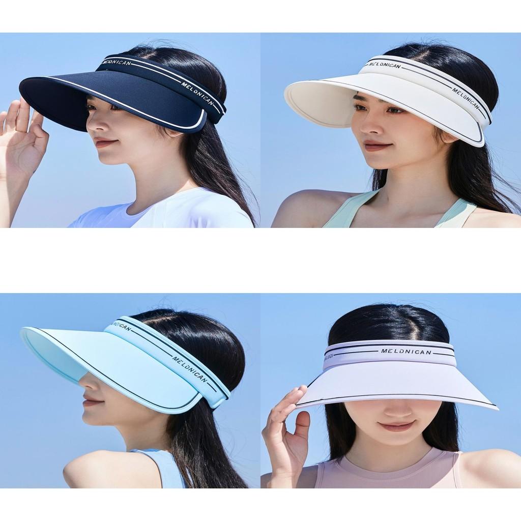 Fashionable Ice Silk Outdoor Sun Hat Women Summer Anti-uv Sunscreen Hat Adjustable Big Brim Breathable Hat