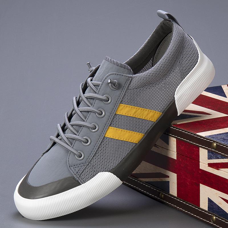 Summer Men's Shoes New Mesh Shoes Joker Sports Breathable Shoes Men's Casual Running Shoes A Pedal Tide Shoes.