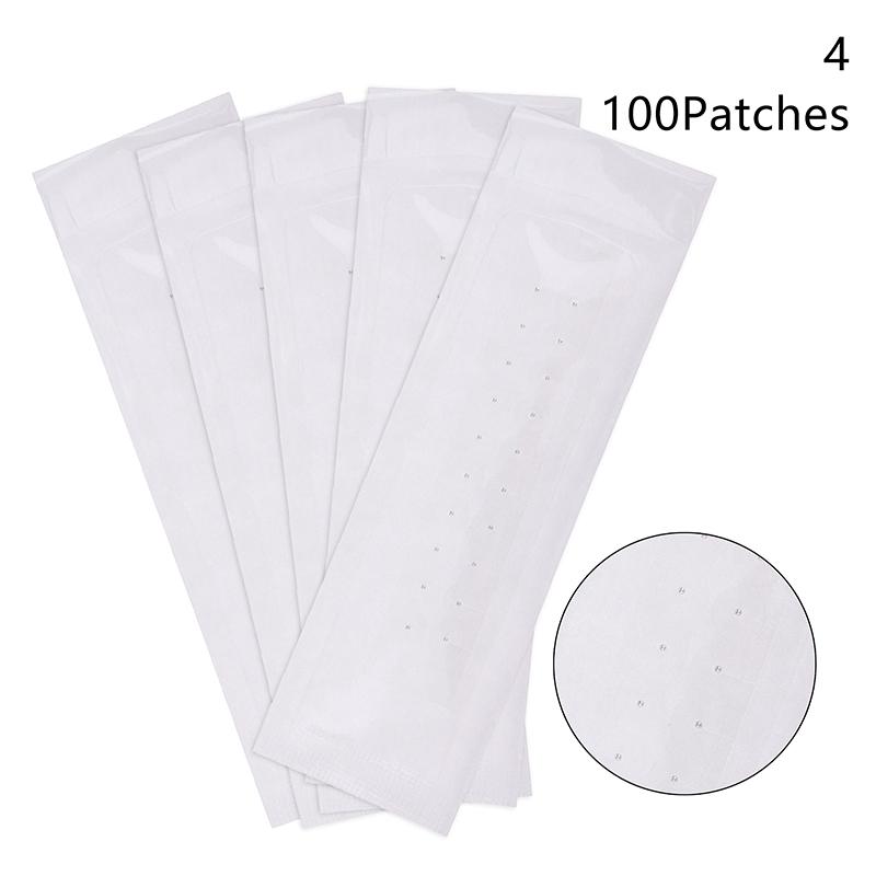 Ear Pressure Stick Acupuncture Auricular Ear Stickers Massage Seeds Stickers 20/100 Patches Gold Silver Color Ear Point Stickers