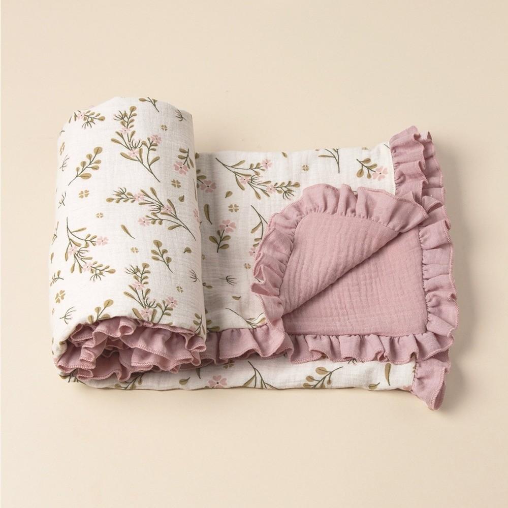 4 Layer Stroller Blanket Cotton Swaddle Wrap High Quality Baby Swaddle Blanket Nursery
