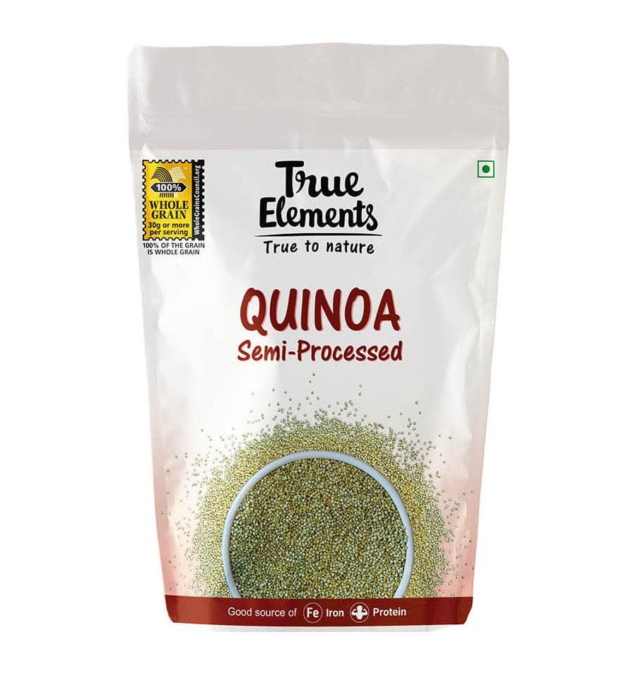 

Полуобработанная Киноа (500 г), Quinoa Semi Processed, True Elements