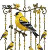Nature-inspired Wind Chime Outdoor Bird Chimes, Decorative Hanging Pendants, Acrylic Garden Ornament Window Hangings for Porch Patio Decorations Cozy