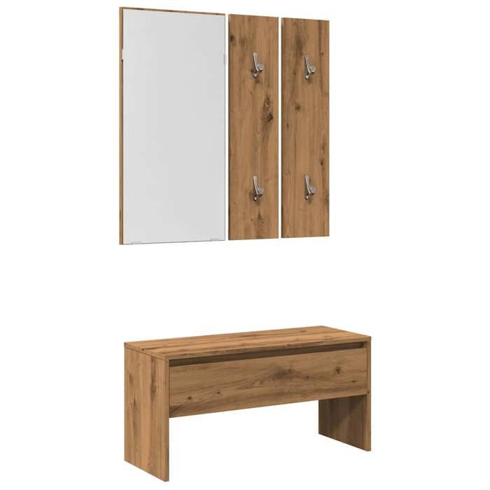 VidaXL Hallway Furniture Set Artisan Oak Engineered Wood, Entry Unit, Hallway Unit, Furniture of 857020