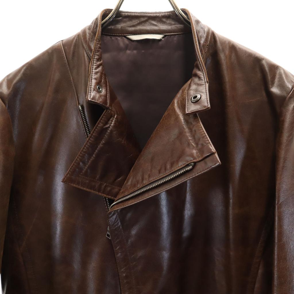 Paul Smith LONDON Horse leather Double riders jacket M Brown Men's Used