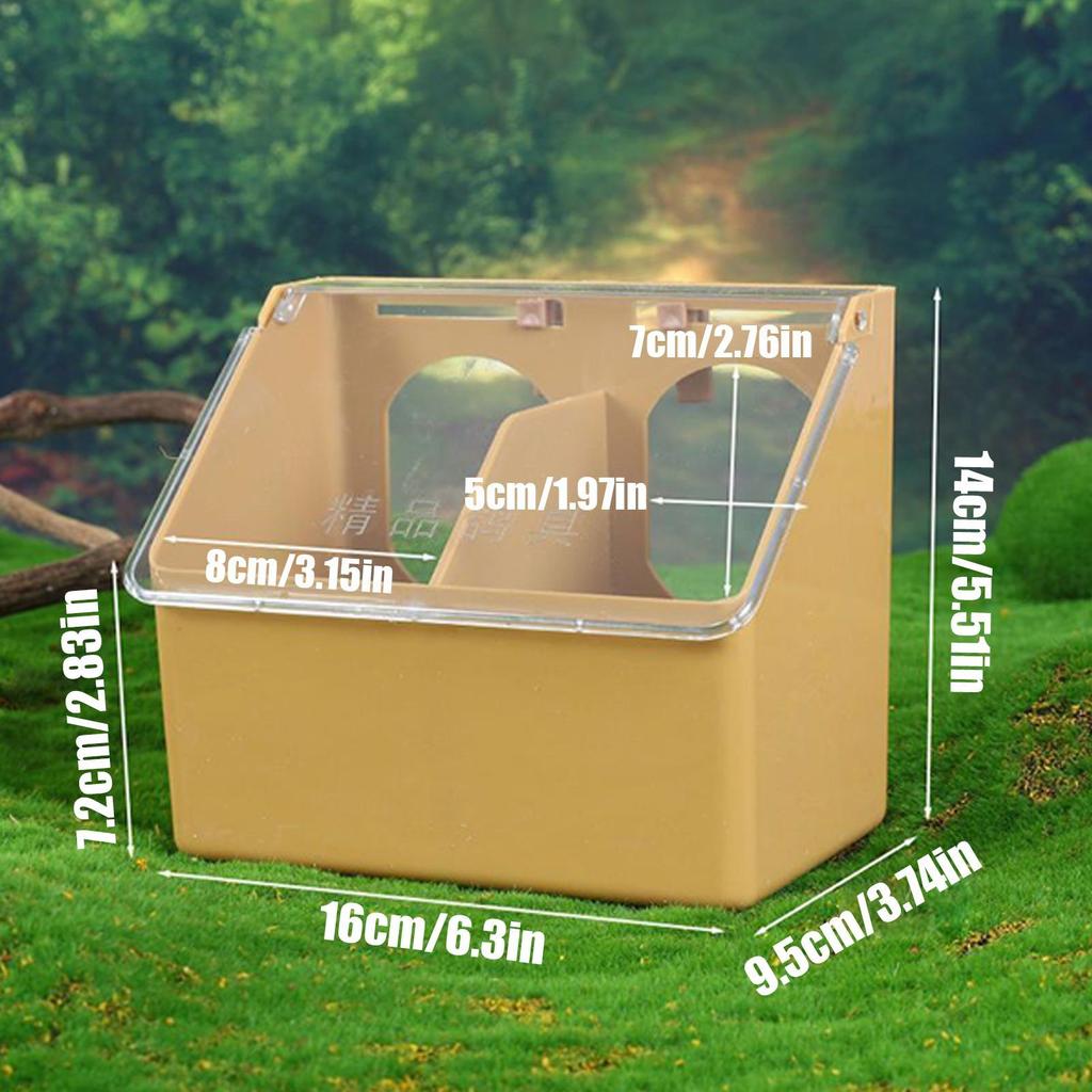 Bird Feeders For Outdoors Large Capacity Heavy-Duty Dispenser Pet Pigeon Food Dispenser Box For Parakeet Quail Parrot Poultry