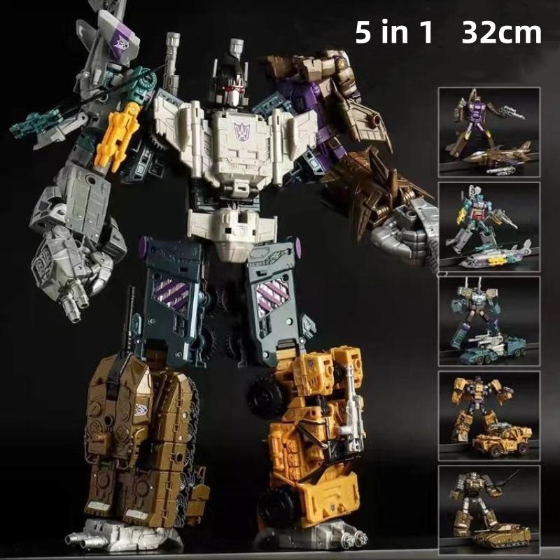 Baohaixing MINI 21CM New Transformation Toys 6 In 1 Devastator Action Figure Robot Engineering Vehicle Model Gift Child Kid