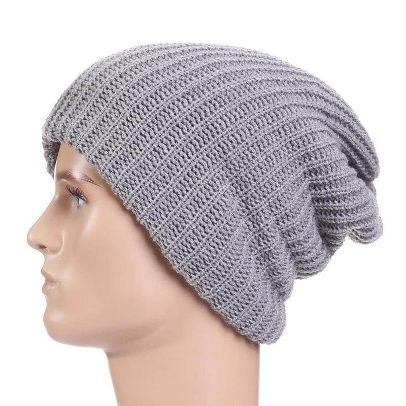 Men Women Warm Winter Knited Beanies Skull Hippop Bandana Slouchy Oversized Cap Sport Hat Unisex Bonnet
