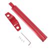 Precision Marking T-Ruler Aluminum Alloy Woodworking Scribe Marking Gauge Deluxe Crossed-out Hole Scribe Ruler 300/400mm