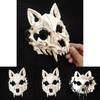Festive Inspired Japanese Wolf Mask Ideal For Halloween And Cosplay Dress Up Events