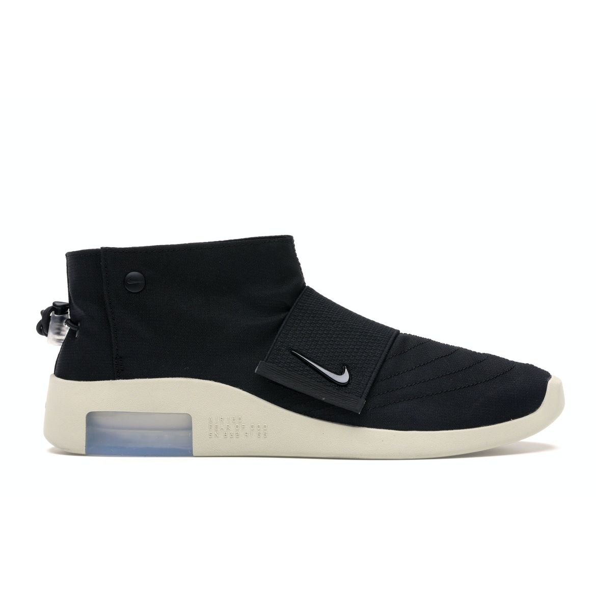 

Черные кроссовки унисекс Nike Air Fear Of God Moc Black-Fossil AT8086-002