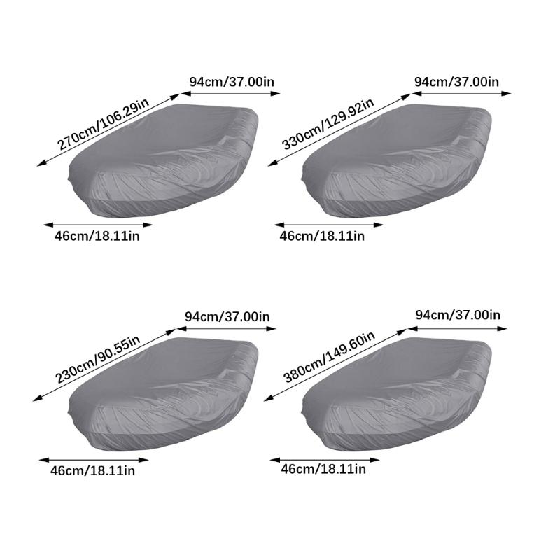 Waterproof Dustproof UV Resistant Boat Cover Easy To Clean Inflatable Boat Cover with Storage for Small Vessels Kayaks