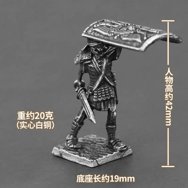 Ancient Rome 9th Legion Metal Soldier Figure Miniature Toy Car Interior Desktop Ornament DIY Paint Collection