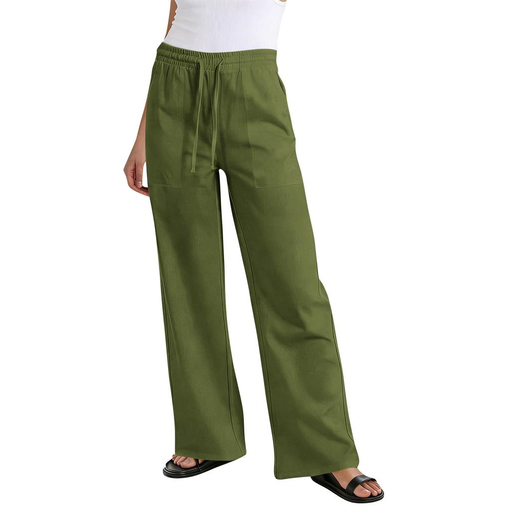 Women's Casual Loose Pants Straight Wide Leg Pants Casual Pants