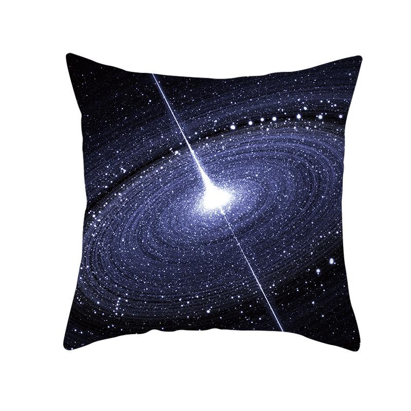 45*45cm Mysterious Cosmic Planet Black Hole Series Pillowcase Sofa Office Seat Cushion Cover Creative Ornament Home Decoration