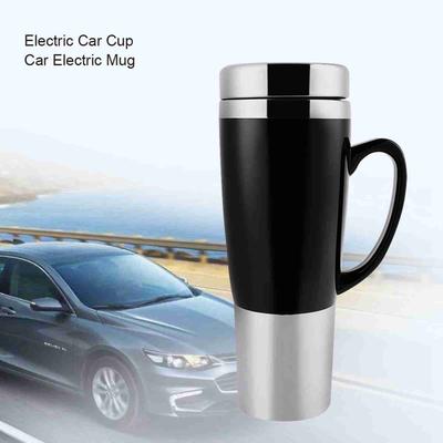 Tasse de voiture isolée à l'eau électrique 12V Tasse chauffante de voyage Bouilloire pour café chaud Thé au lait Tasse à eau pour voiture électrique Tasse pour voiture électrique