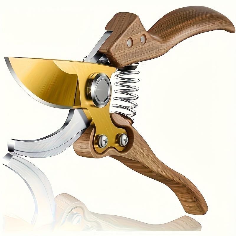 

8.5 Профессиональный секатор с обводным механизмом для тяжелых условий работы, с острыми зубчатыми лезвиями из стали SK5, эргономичной нескользящей рукояткой, большим петлевым механизмом