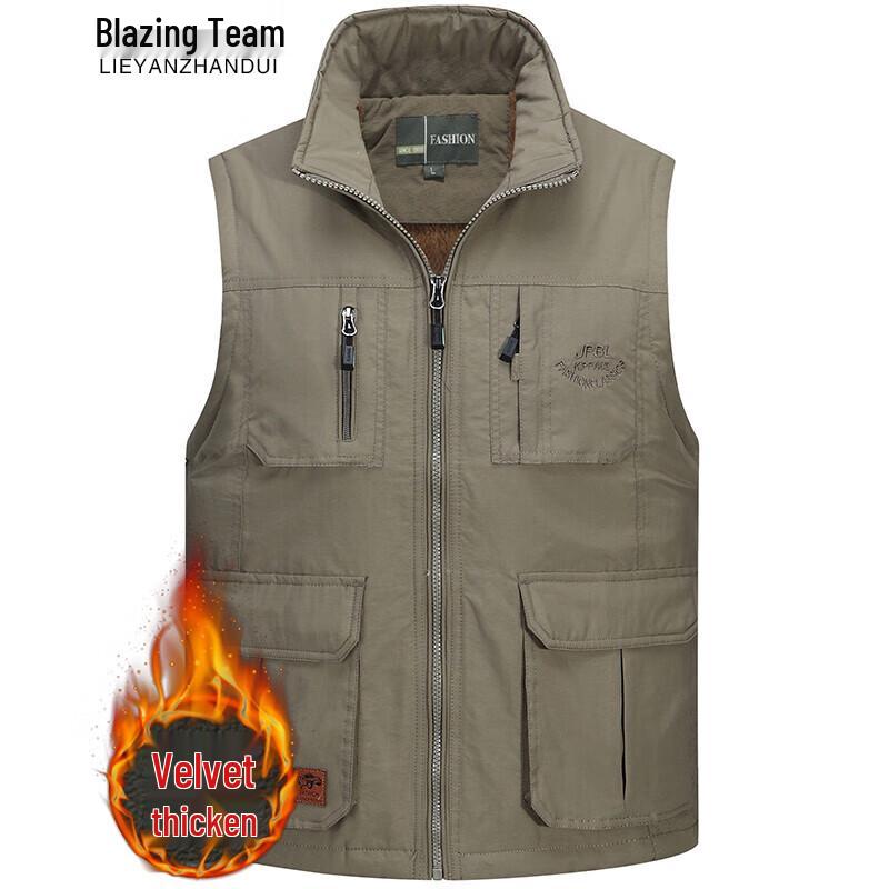 

Men s Fleece-Lined Multi-Pocket Winter Work Vest 2XL