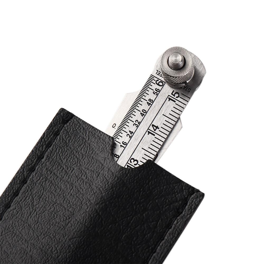 Stainless Steel Feeler Gauge Measuring Tool Gap Gauge Depth Ruler Tapered Ruler Taper Welding Gauge