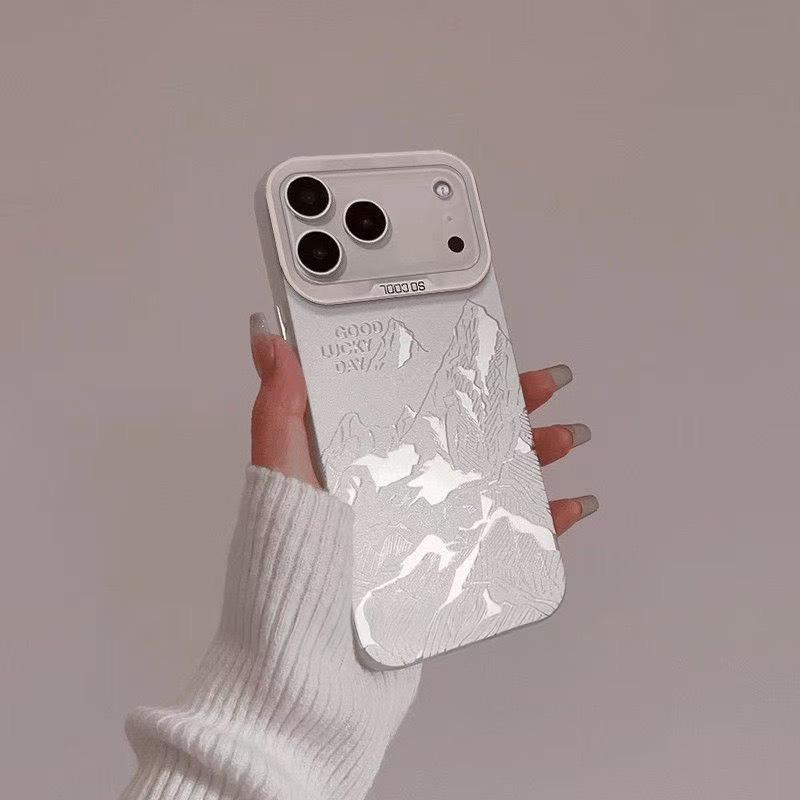 Sunset Golden Mountain iPhone Case for 16 Pro Max, 17, 15 Pro, 13, 14 – Trendy Cross-Border Design