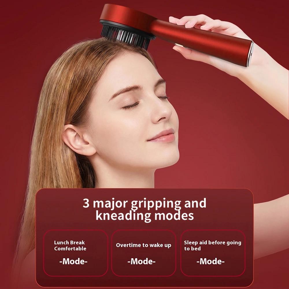 Xiaomi Electric Massage Comb Portable Hair Follicle Comb Scalp Oil Liquid Applicator Vibration Head Massager Hair Growth Anti Loss Care