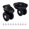 1 Pair Suitcase Wheels Universal Fit Shock Absorption Luggage Wheels Replacement for Trolley Case