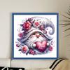 Gnome Printed Cross Stitch Kit 40x40cm DIY 11CT Thread Art Needlework Home Decor