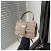 Black White Khaki Blue Brown Korean Style Fashion Handbag 2024 Spring Small Square Bag