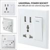 Dual USB Plug Power Socket 10A Wall AC DC Charger Switch Outlet Adapter Port Electrical Equipment Accessories Home 86x86mm