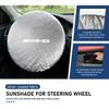 Car Steering Wheel Sunshade Silver Coated Cloth Insulation Protector Accessories For AMG Mercedes Benz Exclusive C200 C260 C300