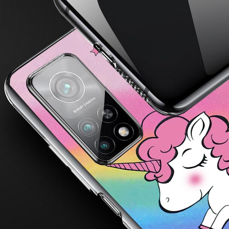 Pink Unicorn Rainbow Cover Phone Case For Xiaomi Redmi Note 15 14 13 12 11 10 Pro Plus 14S 12S 11S 11T 11E 10S Soft Fundas Shell