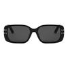 Dior Rectangle Sunglasses With Letter Print Women Sunglasses Black SGTS12FXR_10A0