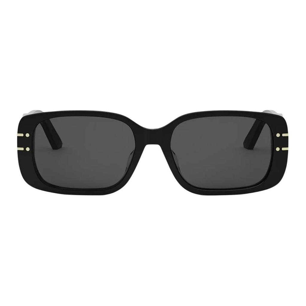 Dior Rectangle Sunglasses With Letter Print Women Sunglasses Black SGTS12FXR_10A0
